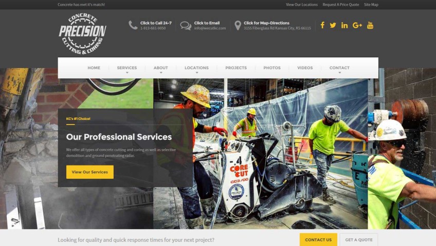 Precision Cutting and Coring Home Page