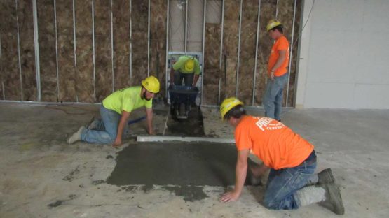 Concrete Pour Back